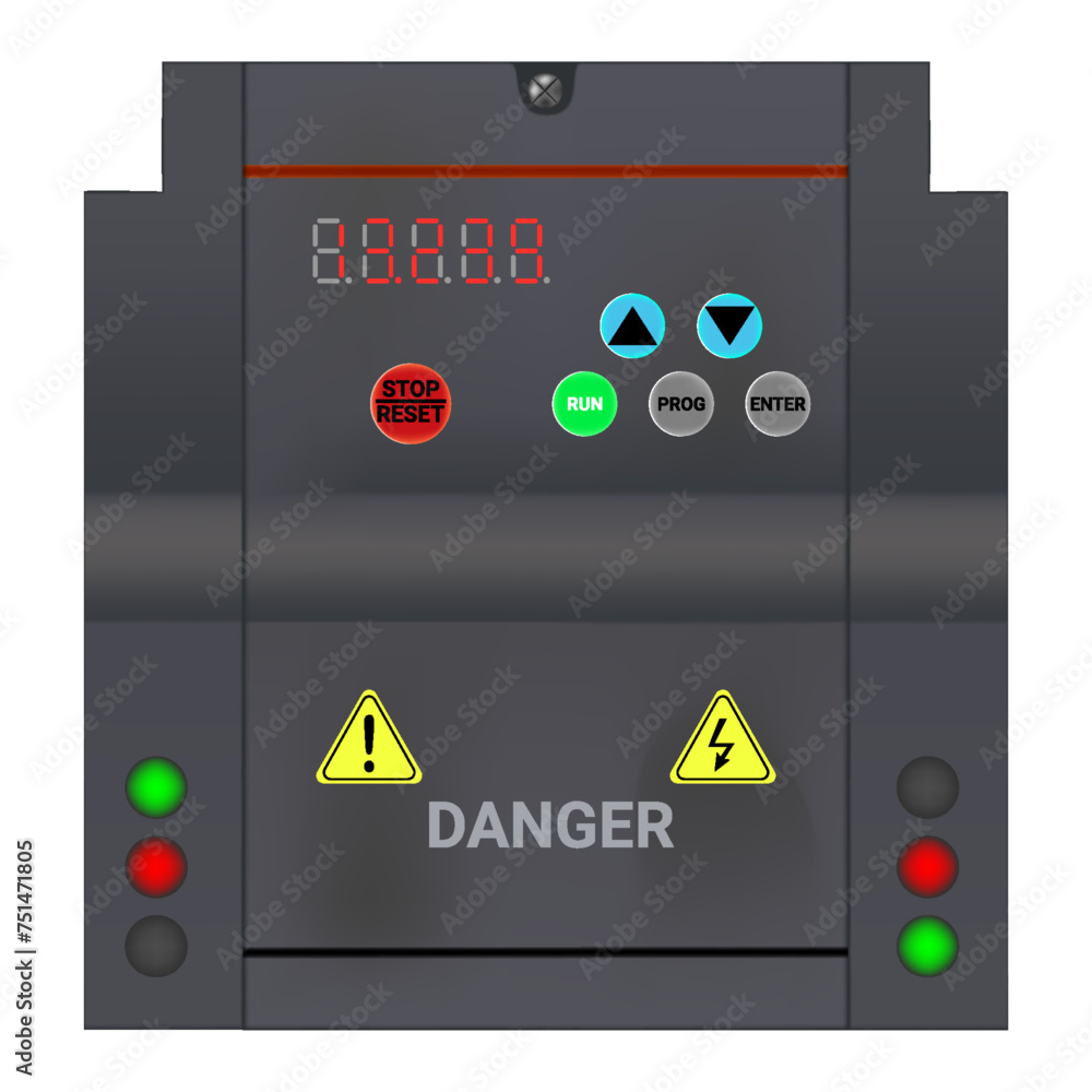 Poster control panel. production control panel and control of computer devices. touchpad.