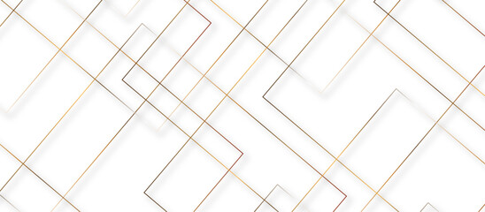 abstract golden squre stock ceramic brick tile and floor background. geometric vector, seamless pattern. repeating thin linear square diamond shape illustration.golden line textrue, white in backdrop.
