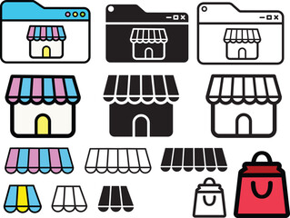 쇼핑몰 홈페이지 일러스트