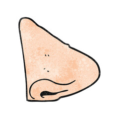 textured cartoon nose