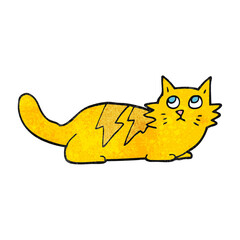 textured cartoon cat