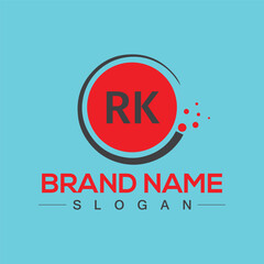 Creative RK letter logo design for your business brands