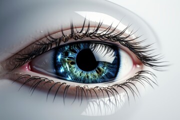 Fototapeta premium Close-up, hyper-realistic abstract single eye