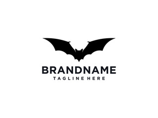 bat wings vector logo design template, sharp icon, night sign, halloween symbol, vector illustration