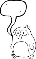 speech bubble cartoon robin