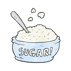 textured cartoon sugar bowl