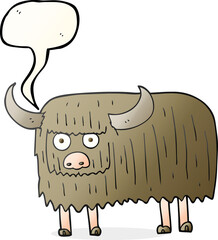speech bubble cartoon hairy cow