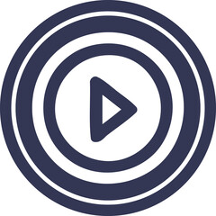 Fototapeta premium play button circular icon