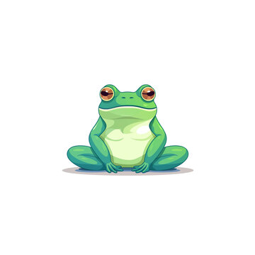 recommend clip art: green frog cartoon