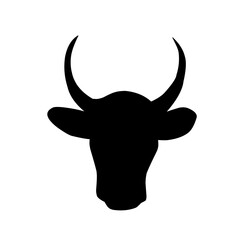 Cow and bull head icon