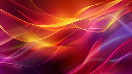 Modern colorful curved background, red, purple, yellow waves 2