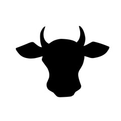 Cow and bull head icon
