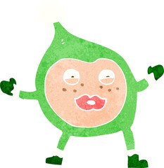 cartoon funny christmas creature