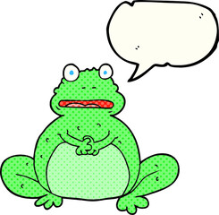 comic book speech bubble cartoon frog