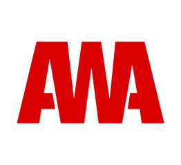 AWA brand name icon - obrazy, fototapety, plakaty