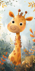 Zeichnung Giraffe