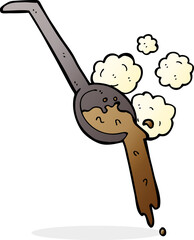 cartoon pouring gravy