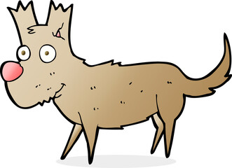 cartoon cute little dog