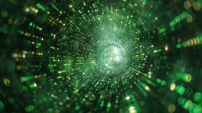 An artistic backdrop featuring intricate programming patterns and digital code, symbolizing the beauty of software development and data processing.