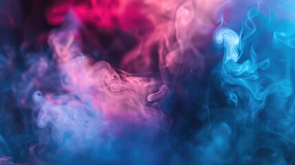 Atmospheric smoke, abstract color background, close-up.