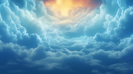 Light breaks through the clouds