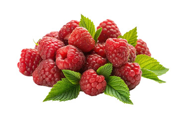 raspberry fruit on a transparent background