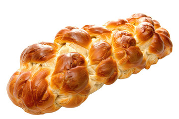 Milk plait, pastry, on isolated transparent background