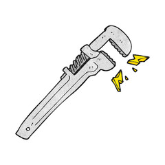 texture cartoon adjustable wrench