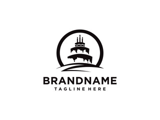Cake logo, Cakes and Bakery icon logo design, food vector, bread vector, and symbol and icon food