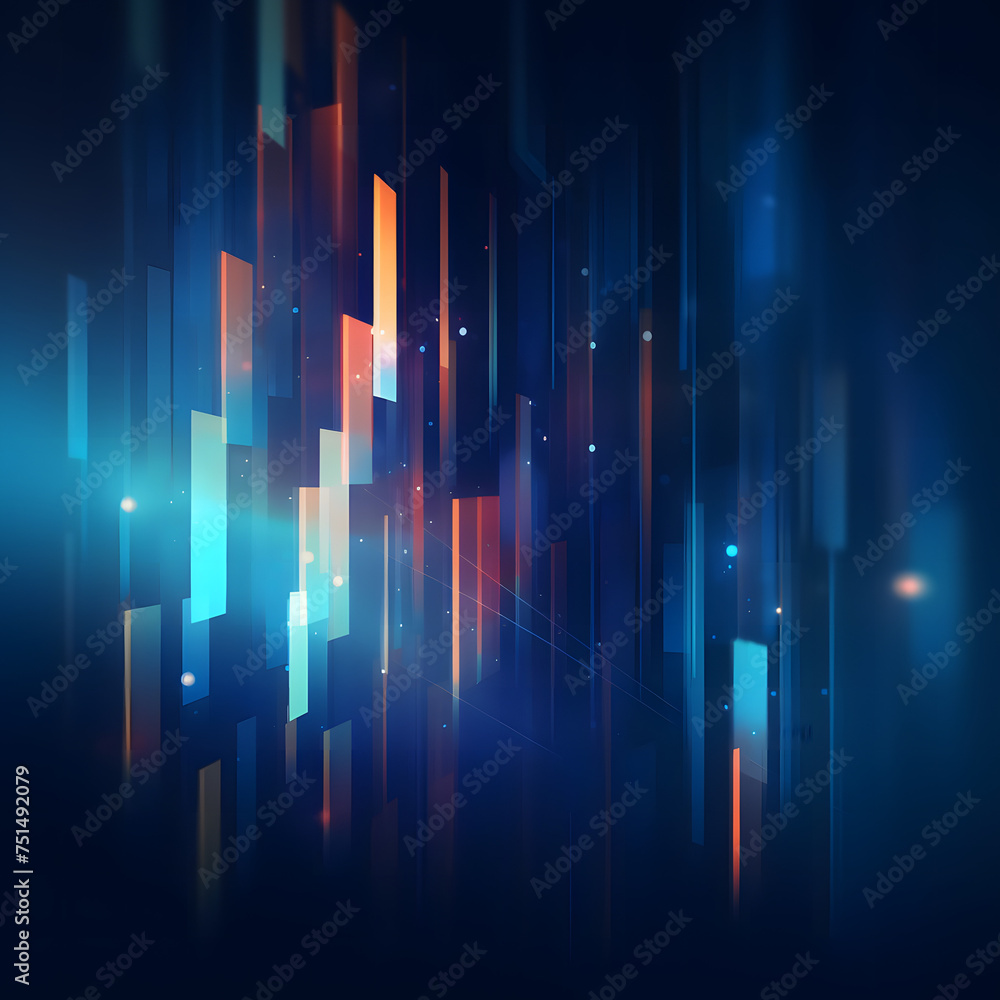 Aufkleber blue green and white watercolor background with abstract cloudy sky concept with color splash design