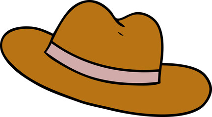 cartoon doodle of a hat