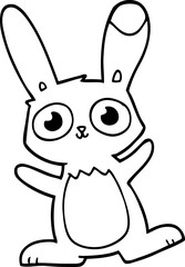 cute cartoon rabbit