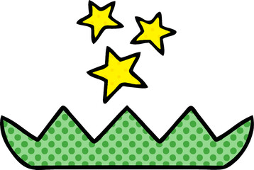 comic book style cartoon magic lotus flower