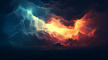Light breaks through the clouds