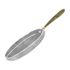 retro cartoon frying pan