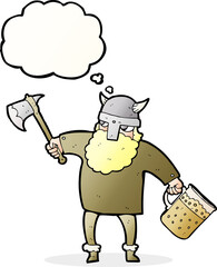 thought bubble cartoon drunk viking