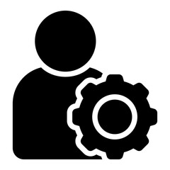 technical Support glyph icon