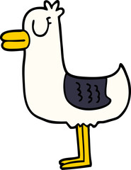 cartoon doodle sea gull - 751497476