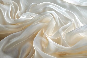 Fototapeta premium white organza fabric