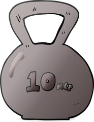 cartoon 10kg kettle bell weight