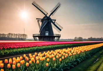 Foto op Canvas windmill in the country © Qurat