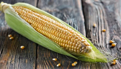 Fotobehang whole ear of corn © Wayne