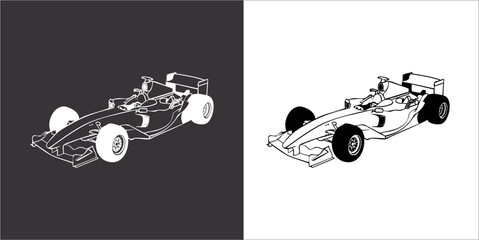 IIlustration Vector graphics of Formula1 icon