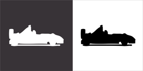 Fototapeta na wymiar IIlustration Vector graphics of Formula1 icon