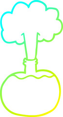 cold gradient line drawing cartoon experiment potions