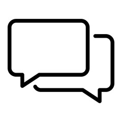 Naklejka premium chat line icon
