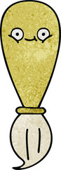 retro grunge texture cartoon paint brush