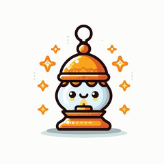 ramadan lentern vector & illustration cute