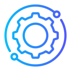 cogwheel gradient icon