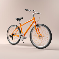 Fototapeta premium bicycle on white background